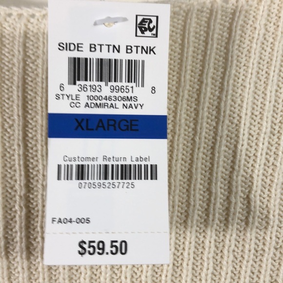 Side Button Stripe Sweater - Picture 3 of 3